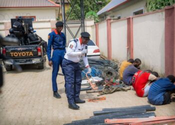 NSCDC Parades 10 Suspected Kidnappers, Vandals In Abuja