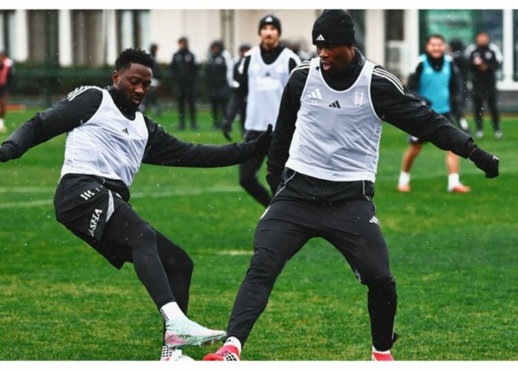 Wilfred Ndidi Returns To Besiktas Training After Father's Funeral 1 NDIDDI