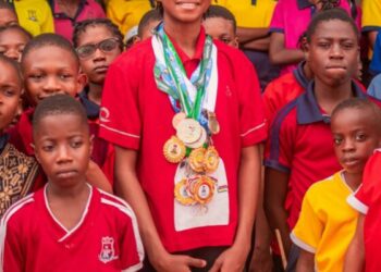 Gov Otti Celebrates Onusiriuka, Nigeria’s Best All-Round Gymnast, Afrobasket Female Team