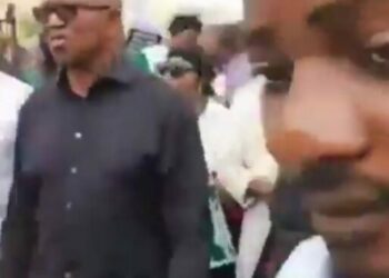 UPDATED: Peter Obi Joins Protest At NASS Over Real-time Electronic Transmission Of Poll Results