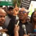 Reps, Obi Decry Use Of Tear Gas On Protesters At National Assembly Entrance 5 Reps, Obi Decry Use Of Tear Gas On Protesters At National Assembly Entrance