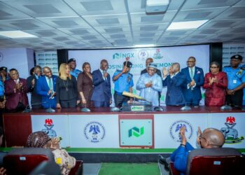 PICTORIAL: IGP Egbetokun Performs Official Closing Gong Ceremony At NGX