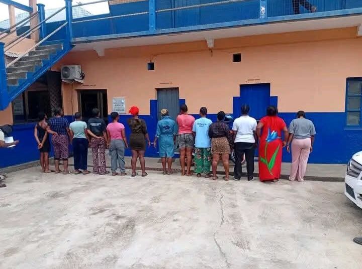Ghana Police Bust Alleged Prostitution Ring, Arrest 12 Nigerians, Others 1 Prostitution ring
