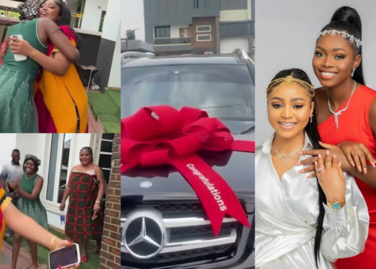 Regina Daniels Surprises Younger Sister With Mercedes-Benz Days After Buying Herself An SUV 1 REGINA