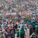 PICTORIAL: Massive Crowd, Tight Security As VP Shettima Receives Kano Governor Into APC