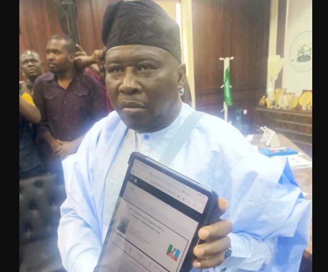 Adamawa Governor’s Defection Expands APC Control To 30 States 1 fintiri defection to apc