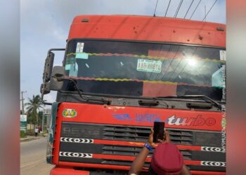 Truck Crushes Cyclist To Death In Lagos