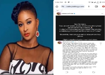 It’s Sickening” — Etinosa Idemudia Slams Discrimination Against Unaccompanied Women at Public Venues