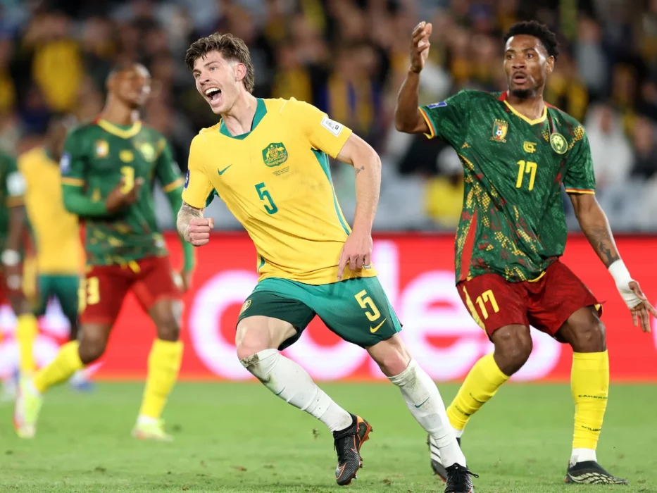 Bos’s Late Strike Rescues Stuttering Australia Against Cameroon