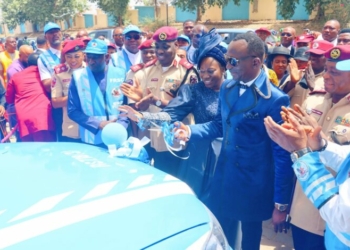 Enenche, Wife Donate Patrol Vehicle To FRSC To Boost Road Safety