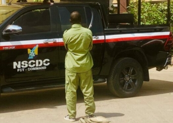 NSCDC Fires Back At Blackmailers , Parades ‘Fake NYSC Member’ Over N1.3m Scholarship Scam