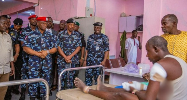 IGP Disu's Visit To Borno Bombing Victims, Reassuring - Youth Leaders 1 IGP Disu visiting victims of Borno bomb blast in the hospital on Tuesday March 17 2026 2