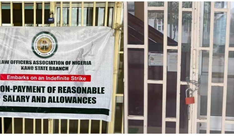 Kano Government Lawyers Begin Indefinite Strike, Close Ministry Of Justice 1 IMG 20260311 WA00141