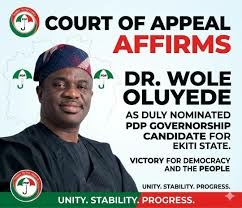 Court Confirms Oluyede As PDP Candidate For 2026 Ekiti Governorship 1 Oyedele 1