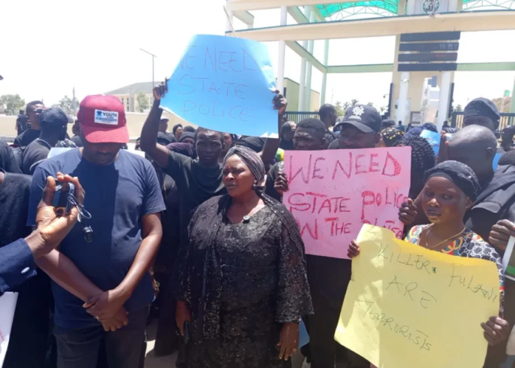Plateau Youths Coalition Protest Rising Insecurity, Demand End To Incessant Killings 1 Plateau Youth Protest
