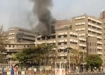 Panic Grips Civil Servants As Firefighters Battle To Quell Inferno At Head Of Service
