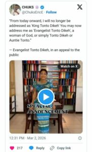 'Call Me Evangelist Tonto' - As Tonto Dikeh Ditches 'King' Tag 3 Tonto Dikeh 2