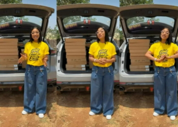 Tonto Dikeh Donates Laptops To School She Conducted Deliverance Despite N200m Lawsuit