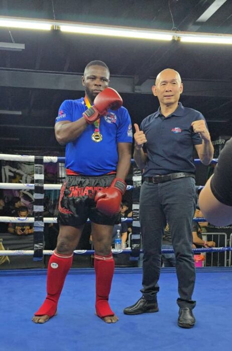 Kickboxing Bout: Nwajiaku Kingsley Floors Opponent In 66-Second Blitz