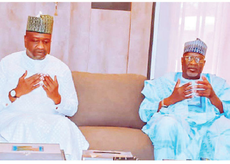 Maiduguri Blasts: Gov Buni Visits Borno, Donates N10m To Victims 1 Yobe Deputy Governor Hon Idi Barde Gubana Right and his Borno State counterpart Alhaji Umar Usman Kadafur during a sympathy visit over the Maiduguri blast