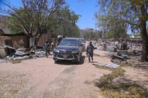 Zulum Laments Widespread Destruction In Ngoshe By Insurgents 2 Zam 1