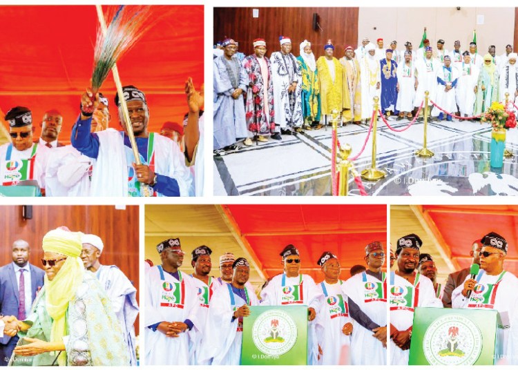 Fintiri Gets Grand Reception Into APC, Shettima Declares Him Party Leader In Adamawa 1 fintiri inauguration into apc