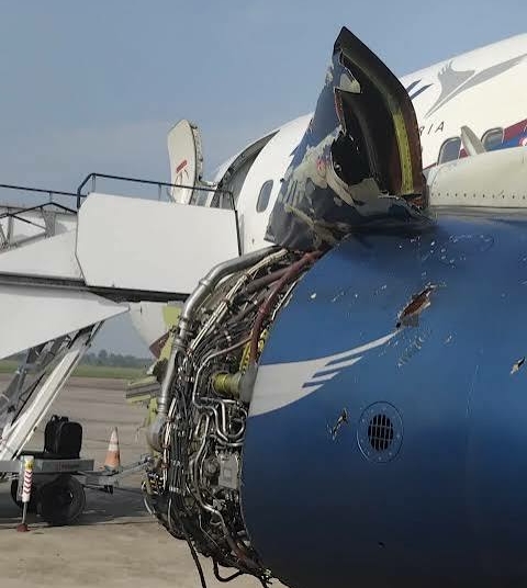 Jet Blast Damages United Nigeria Aircraft At Lagos Airport 1 images 68