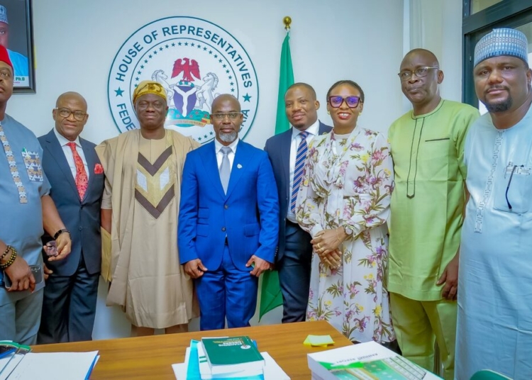 Auditors Seek Stronger Legislative Oversight 1 L-R: Member, House of Representatives, Honourable Obetta Mark Chidi; CEO Institute of Internal Auditors (IIA) Nigeria, Don Umeha; Chairman, House of Representatives, Public Accounts Committee (PAC) - Honourable Bamidele Salam; Board Chairman Institute of Internal Auditors (IIA) Nigeria, - Simon-Jude Mmayie; Member, Institute of Internal Auditors - Moses Shodipe; Director, Institute of Internal Auditors, Irene Nwankwo; Member, Institute of Internal Auditors, Patrick Okoro; and Director, Institute of Internal Auditors, Ibrahim Alkali; during the Institute meeting with the Chairman, House of Representative Public Accounts Committee (PAC) to discuss Internal Audit in Nigeria legislation framework in Abuja.. recently
