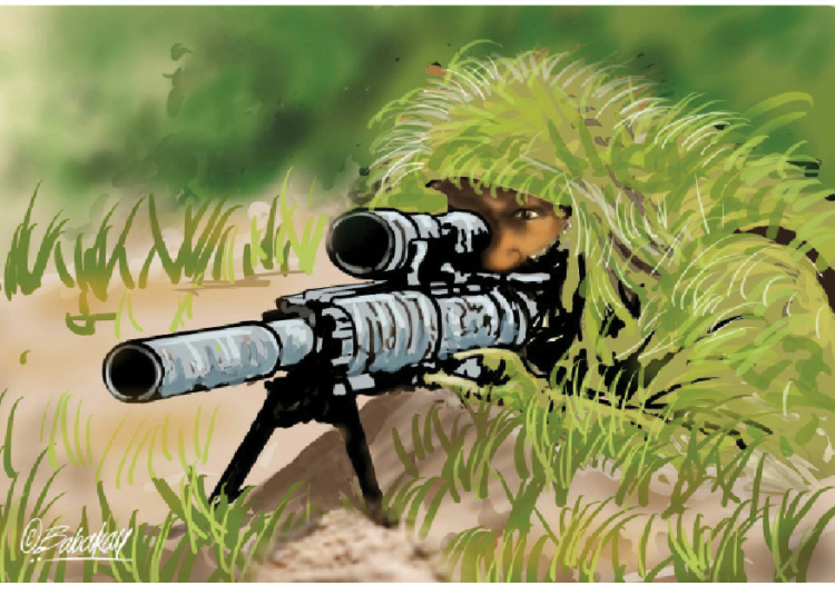 The 'Black Scorpion' And The 'Bushmen' 1 soldier