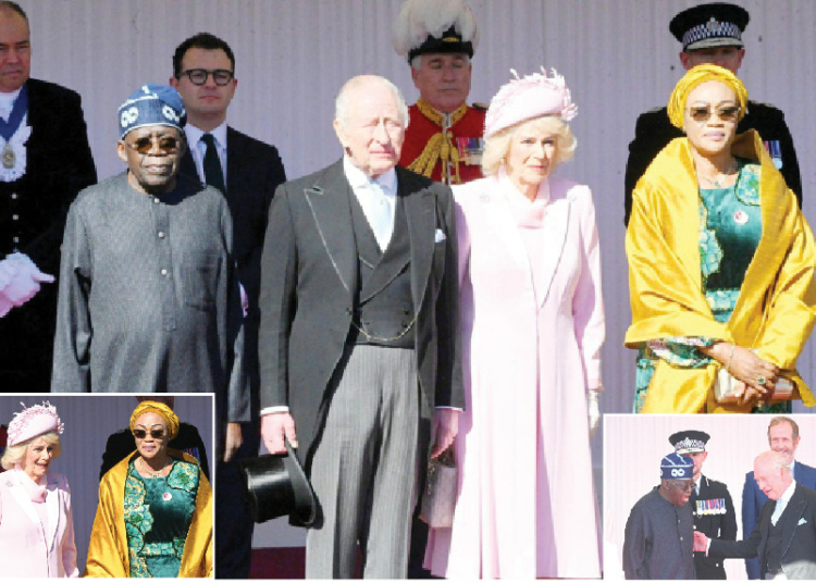10 Major Takeaways From President Tinubu’s State Visit To The United Kingdom 1 L-R: President Bola Ahmed Tinubu; King of United Kingdom, King Charles lll; Queen Camilla and First Lady Oluremi Tinubu, during the Nigerian leader's state visit to United Kingdom, yesterday. PHOTO: STATE HOUSE