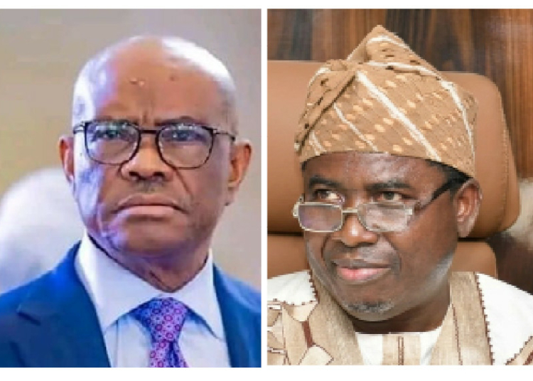 INEC Attends Wike-backed PDP Convention 1 wike and amupitan