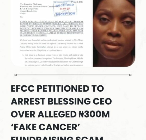  EFCC Petitioned To Arrest Blessing CEO Over Alleged ₦300million ‘Fake Cancer’ Fundraising Scam 1 BLESSING CEO 2