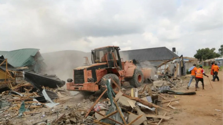 Demolishes
