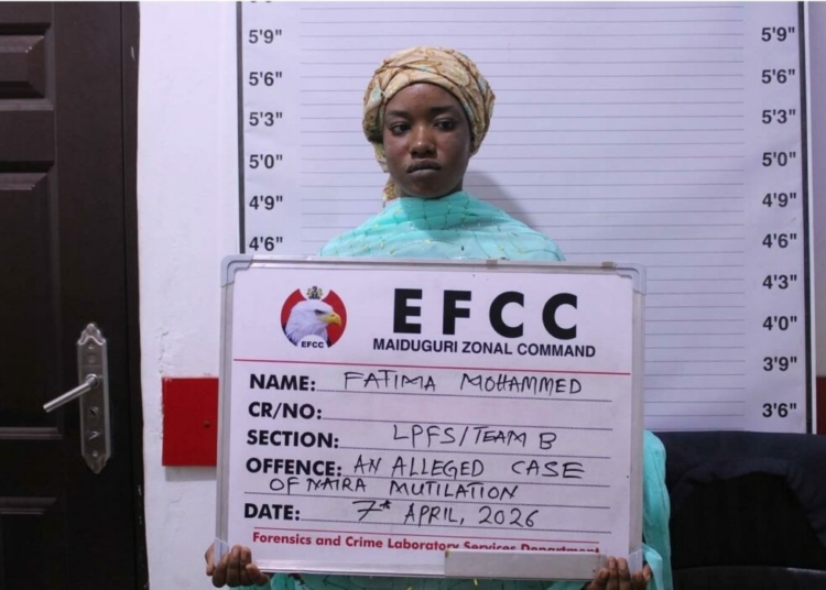 'There Are More Serious Issues', Netizens Bash EFCC Over Arrest Of Lady For Alleged Naira Mutilation 1 EFCC 1