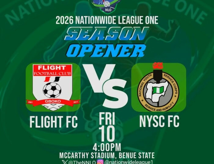 Flight FC Vs NYSC FC Fixture Kicks Off 2026 NLO Season 1 FLIGHT FC