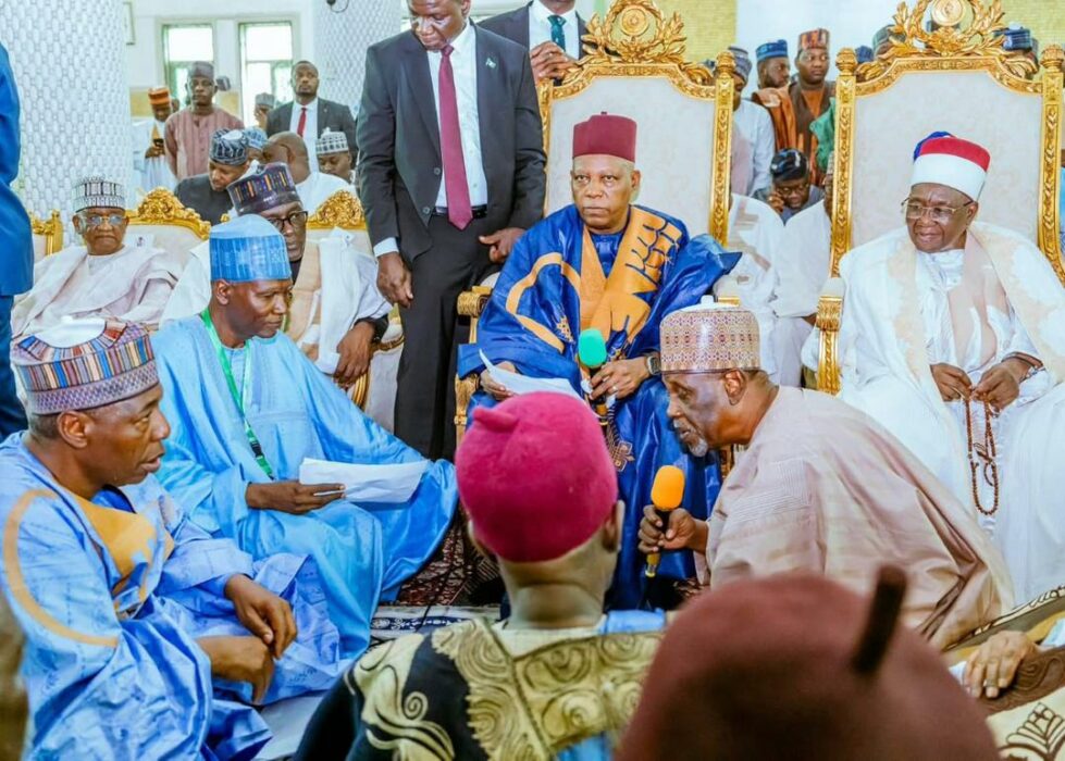 VP Shettima Leads Speaker Abbas, Dangote, Governors, Others To Wedding Of Zulum’s Children