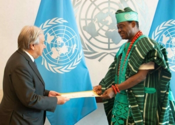 Nigeria’s Permanent Rep Jimoh Ibrahim Presents Credence Letter To UN Secretary General