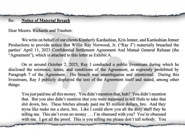 Kim Kardashian and Kris Jenner Demand $7 Million from Ray J Over Secret Sex Tape Deal