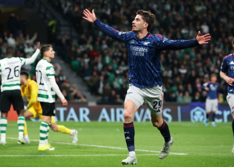 Champions League: Havertz Rescues Arsenal In 1st-leg Quarterfinals Win Over Sporting 1 Kai