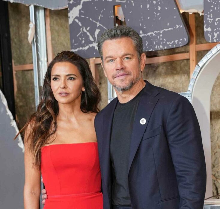 American Actor Matt Damon, Wife Luciana, Make Stylish Appearance At ‘Proof’ Opening On Broadway