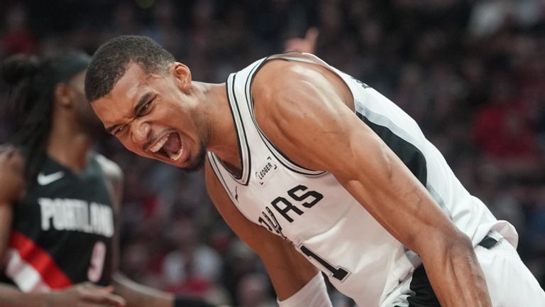 NBA Play-offs: Wembanyama Stars As Spurs Defeat Portland