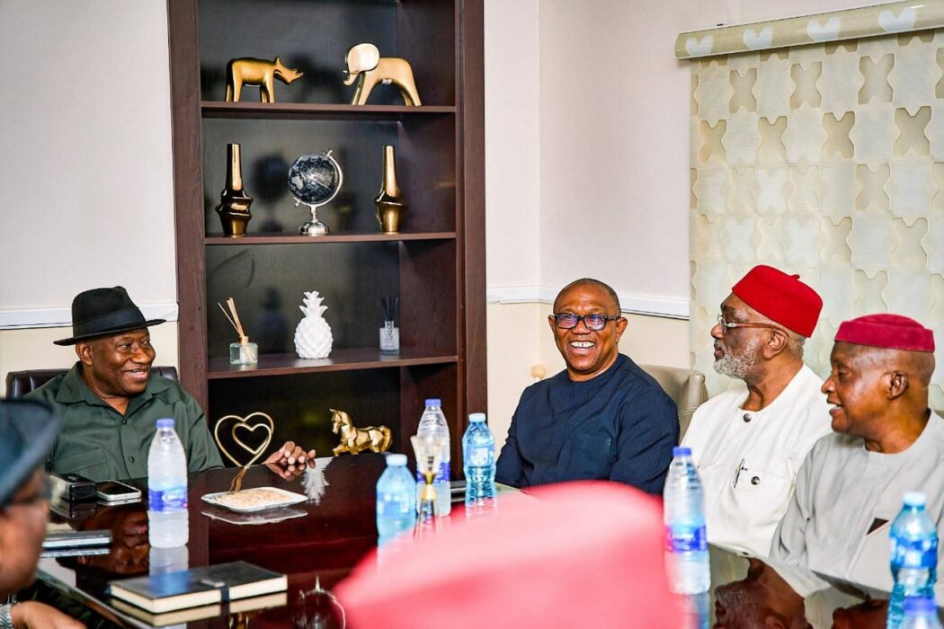 2027: Obi, Igbo Leaders Meet Jonathan In Abuja As Consultations Intensify