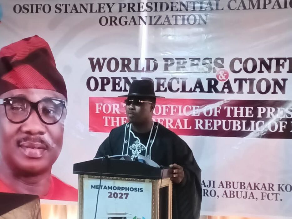 APC Chieftain Osifo Declares 2027 Presidential Bid, Challenges Tinubu’s Endorsement Wave