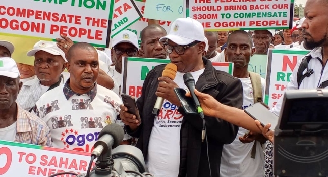Group Alleges Plot By Ogoni Leaders To Halt Oil Operations 1 Ogoni protest3