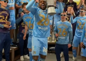 Onyeka Celebrates Coventry City’s Historic Championship Title