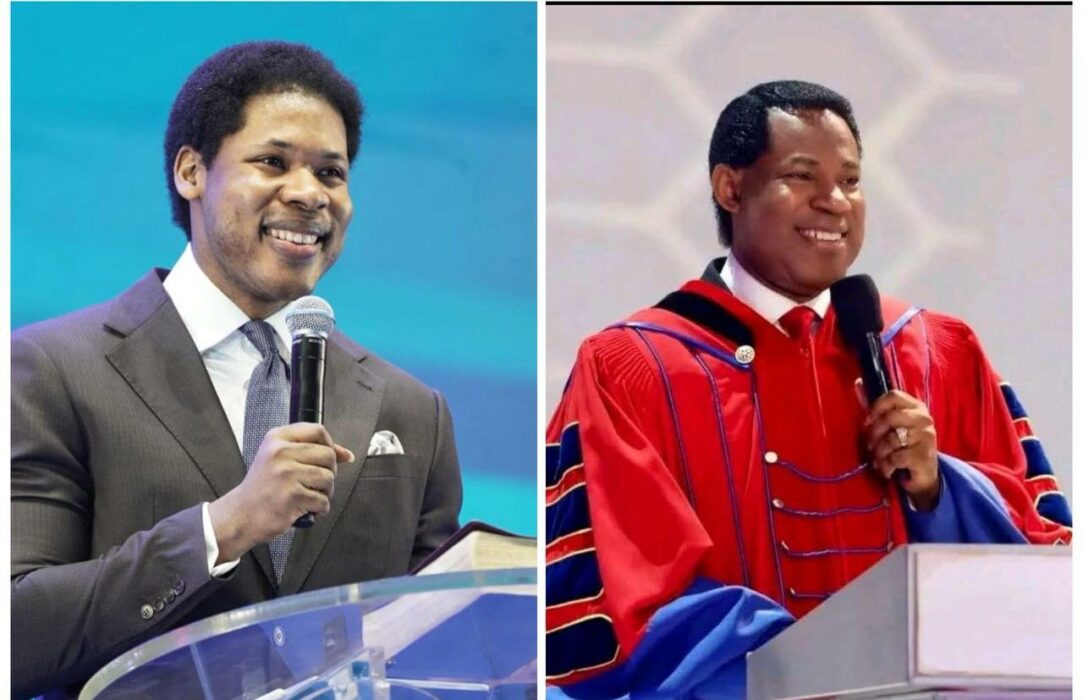 Excitement As Pst. Oyakhilome Watches Son Pst. Daysman Performs Healing Ministration