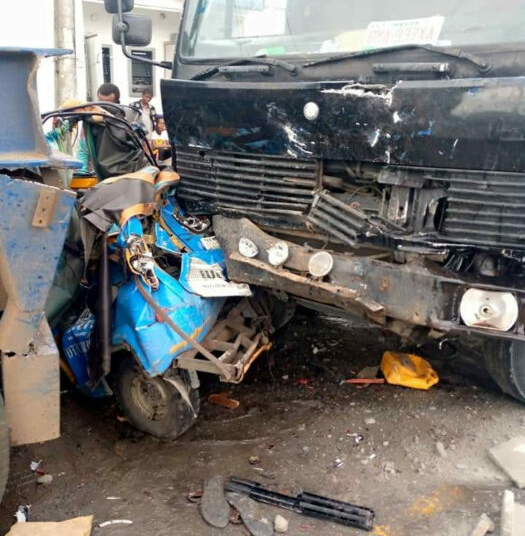 2 Die As Tanker Rams Into Tricycle, Car In Delta 1 TANKER