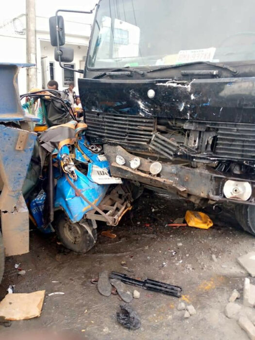 2 Die As Tanker Rams Into Tricycle, Car In Delta
