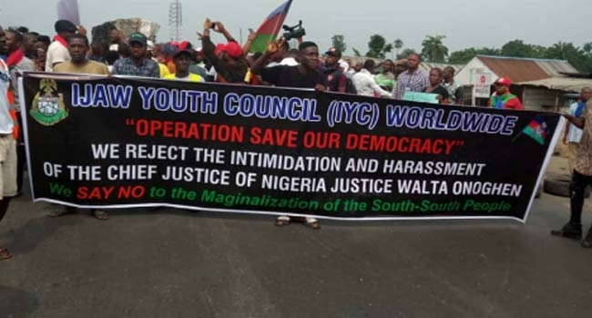 Ijaw, Ogoni Youths Protest N’Assembly Pipeline Hearing Snub 1 The Ijaw