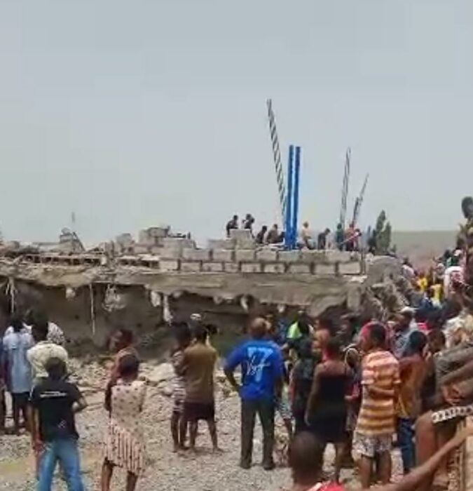 JUST-IN: Many Trapped As Storey Building Collapses In Abuja